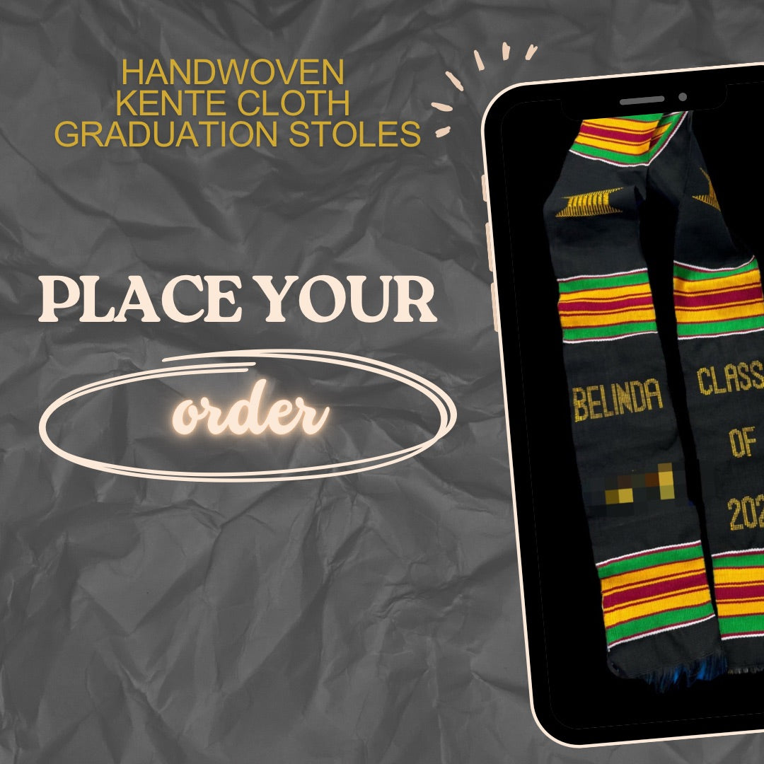Hand woven graduation stoles - Order of ten (10) stoles